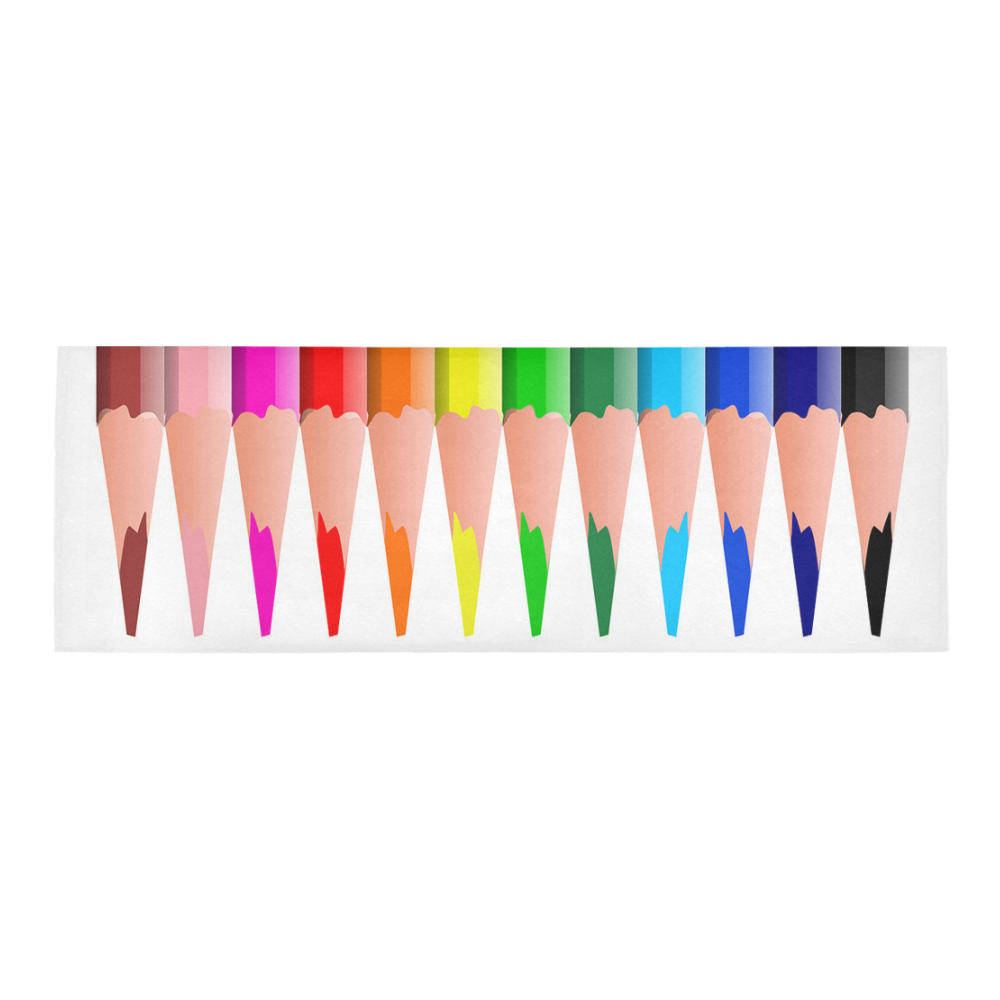 Colored Pencils Area Rug 9'6''x3'3''