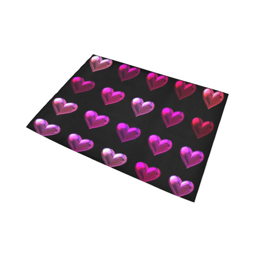 shiny hearts 10 Area Rug7'x5'