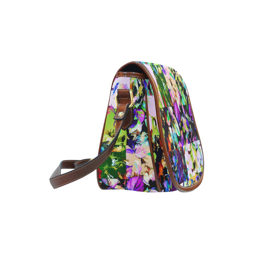 Foliage Patchwork #14 - Jera Nour Saddle Bag/Small (Model 1649) Full Customization