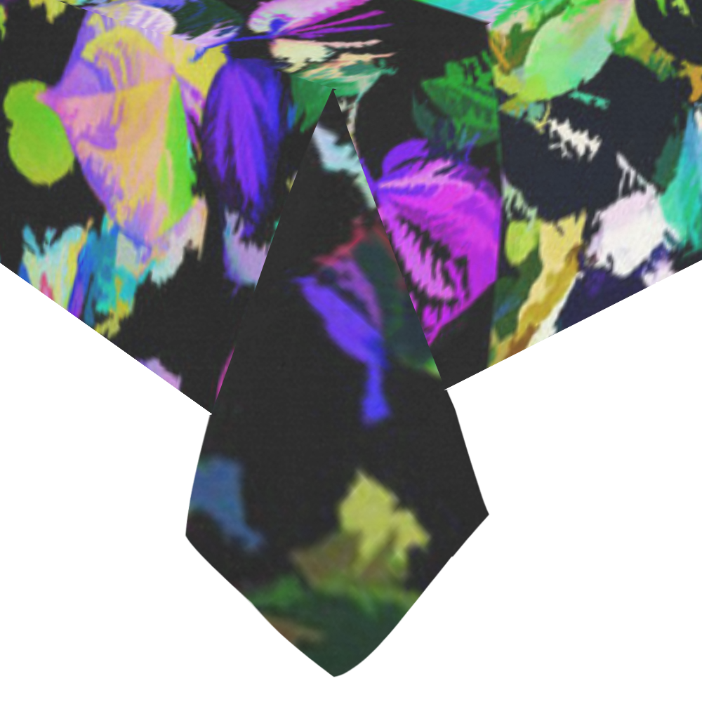 Foliage Patchwork #14 - Jera Nour Cotton Linen Tablecloth 60"x120"