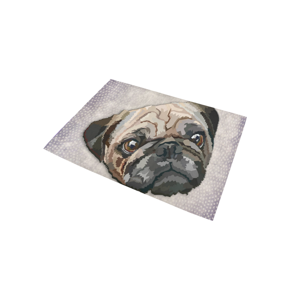 pug love Area Rug 5'x3'3''