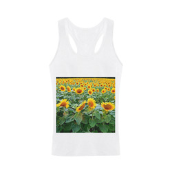 Sunflower Field Men's I-shaped Tank Top (Model T32)