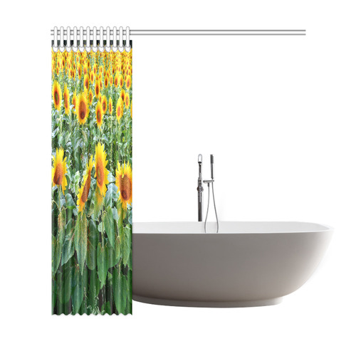 Sunflower Field Shower Curtain 69"x72"