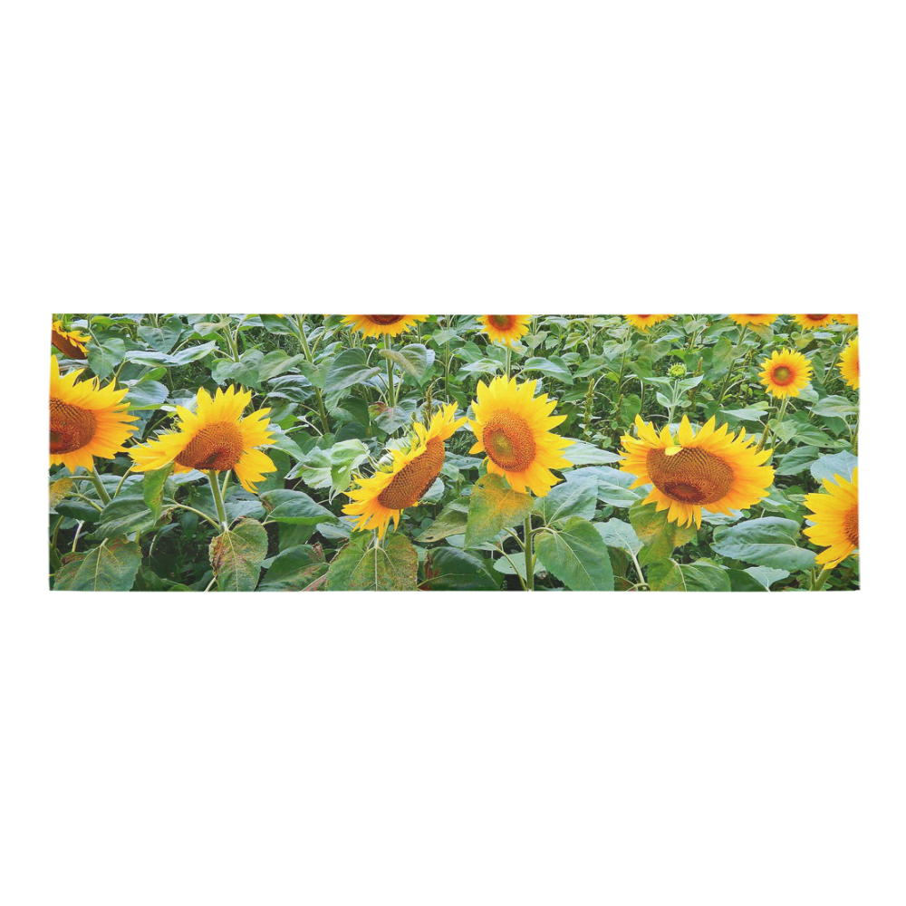 Sunflower Field Area Rug 10'x3'3''