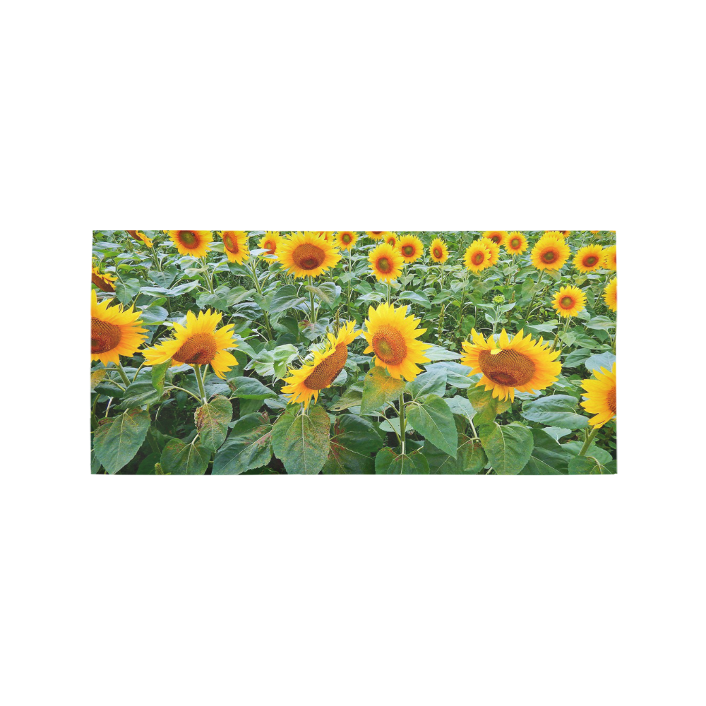 Sunflower Field Area Rug 7'x3'3''