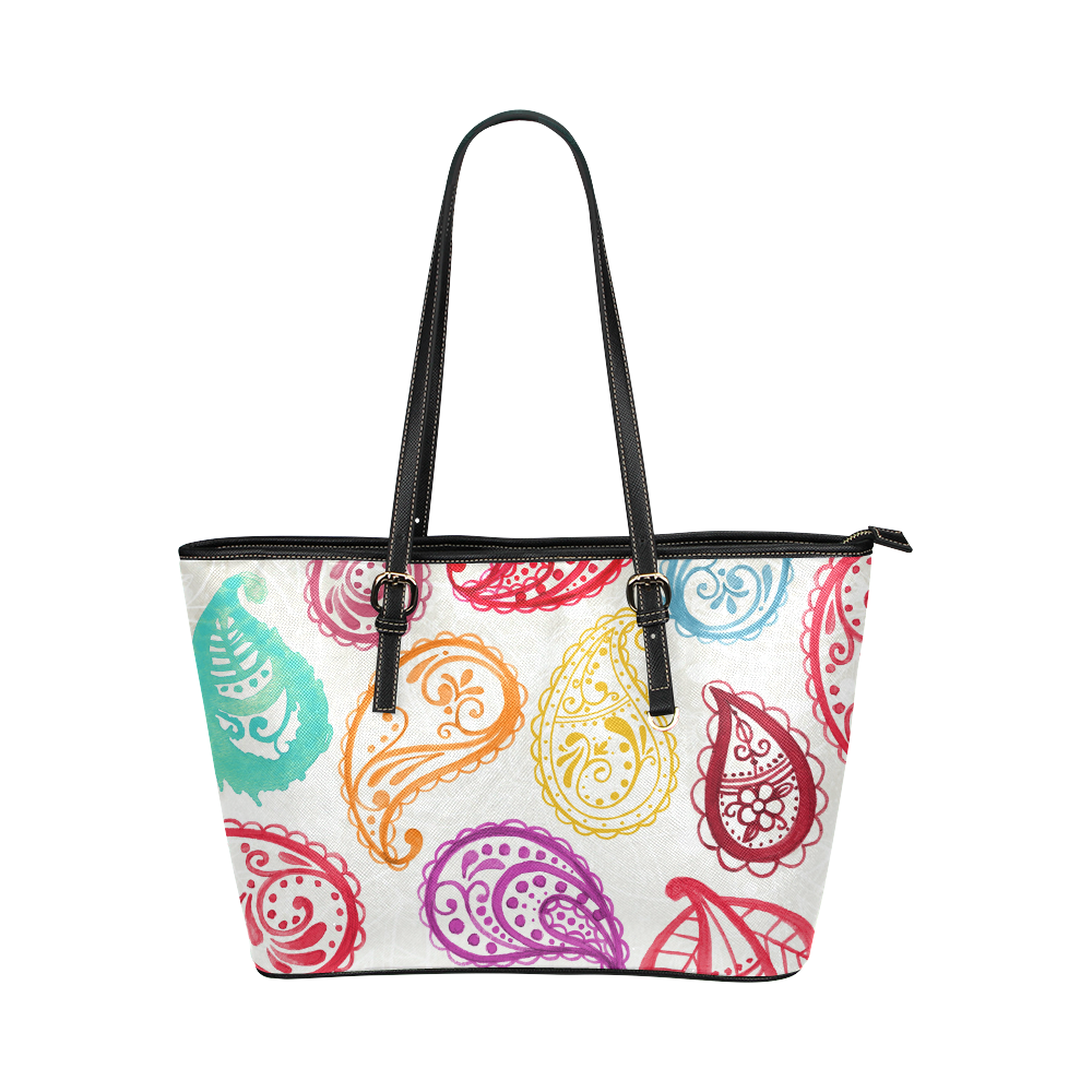 Pattern 20160905 Leather Tote Bag/Large (Model 1651)