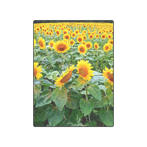 Sunflower Field Blanket 50"x60"