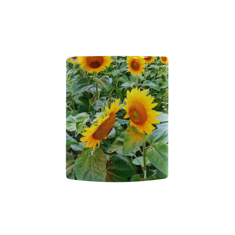 Sunflower Field Custom Morphing Mug