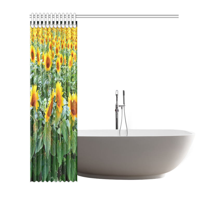 Sunflower Field Shower Curtain 66"x72"