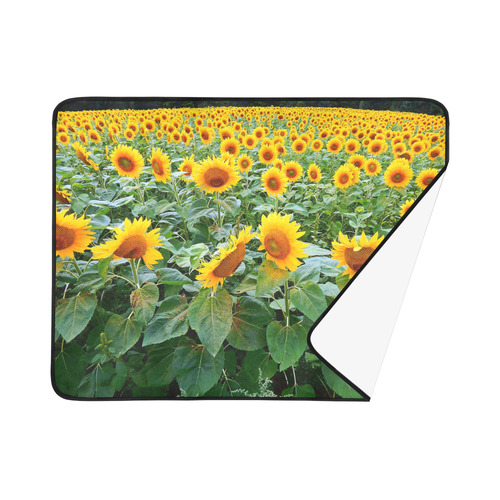 Sunflower Field Beach Mat 78"x 60"