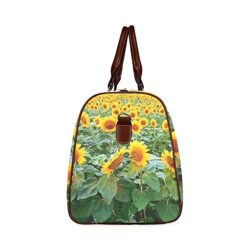Sunflower Field Waterproof Travel Bag/Small (Model 1639)