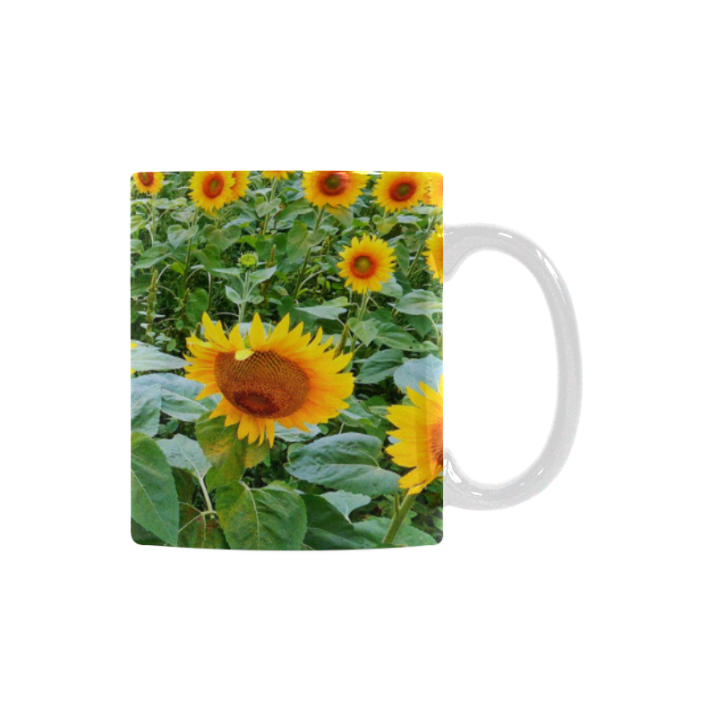 Sunflower Field White Mug(11OZ)