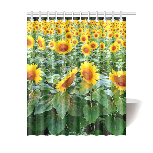 Sunflower Field Shower Curtain 60"x72"