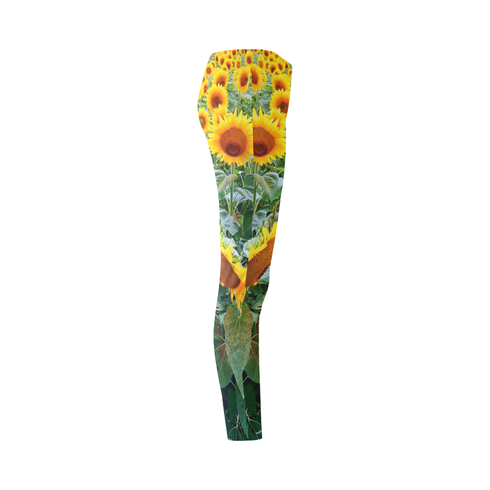 Sunflower Field Cassandra Women's Leggings (Model L01)