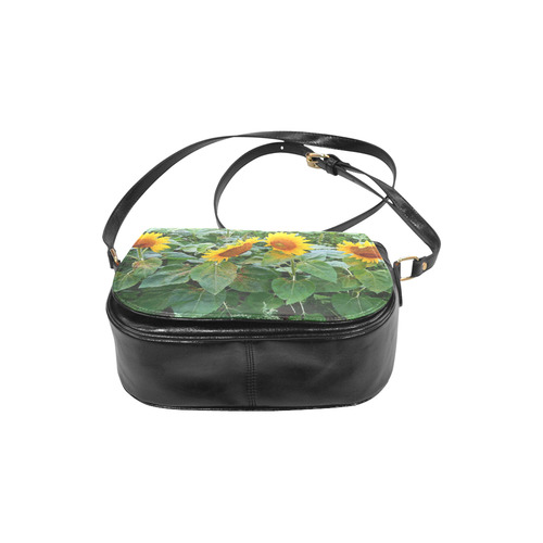Sunflower Field Classic Saddle Bag/Large (Model 1648)