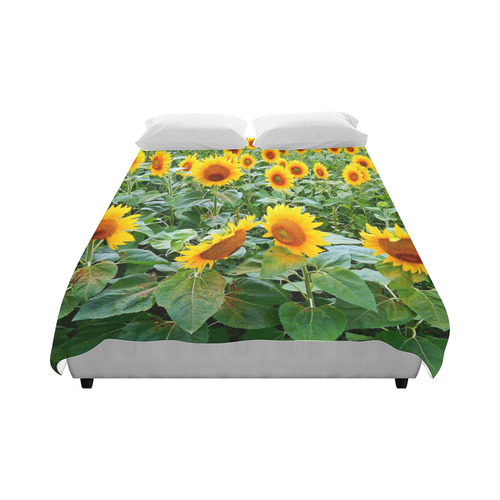 Sunflower Field Duvet Cover 86"x70" ( All-over-print)