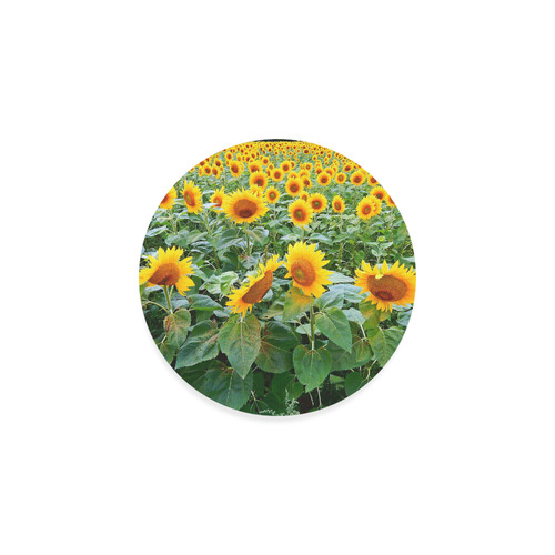 Sunflower Field Round Coaster