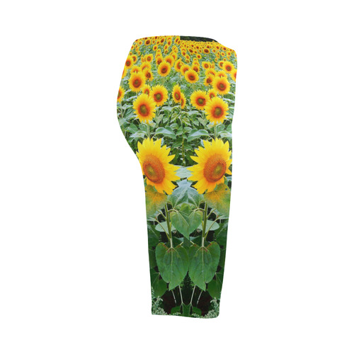 Sunflower Field Hestia Cropped Leggings (Model L03)