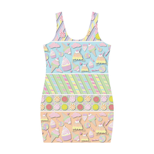 Candy, Cupcakes and Ice Cream Medea Vest Dress (Model D06)