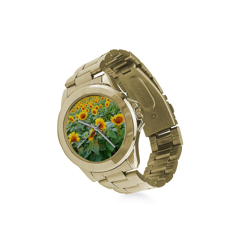 Sunflower Field Custom Gilt Watch(Model 101)