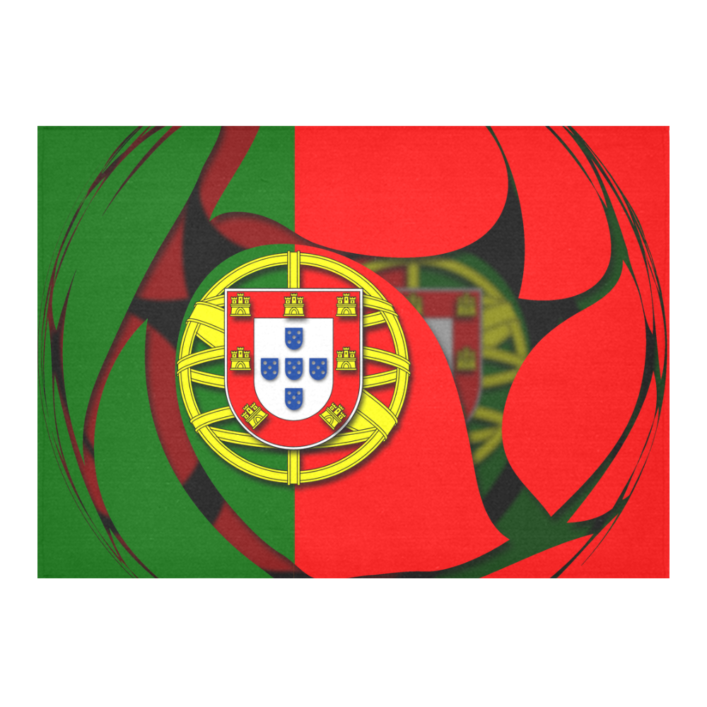 The Flag of Portugal Cotton Linen Tablecloth 60"x 84"