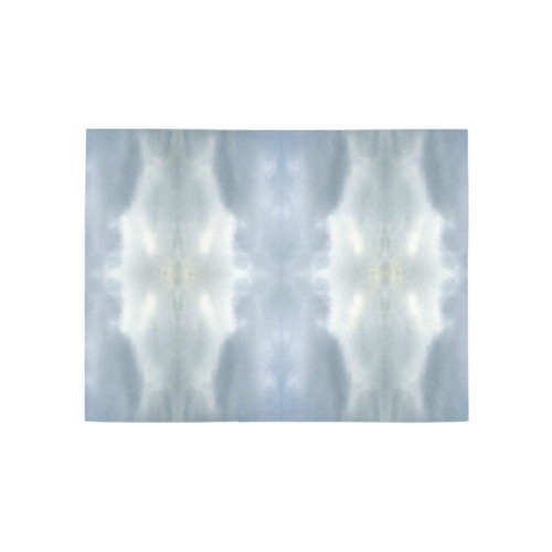 Ice Crystals Abstract Pattern Area Rug 5'3''x4'
