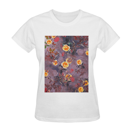 flowers 2 Sunny Women's T-shirt (Model T05)