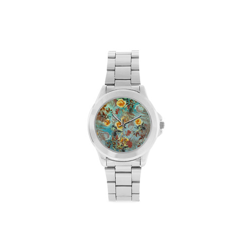 flowers 3 Unisex Stainless Steel Watch(Model 103)
