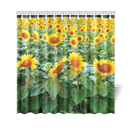 Sunflower Field Shower Curtain 69"x70"