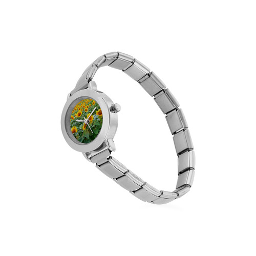 Sunflower Field Women's Italian Charm Watch(Model 107)