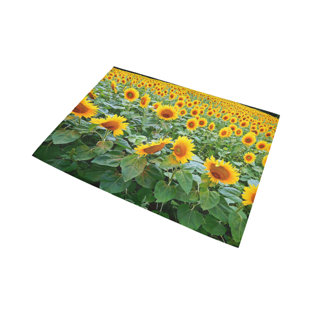 Sunflower Field Area Rug7'x5'