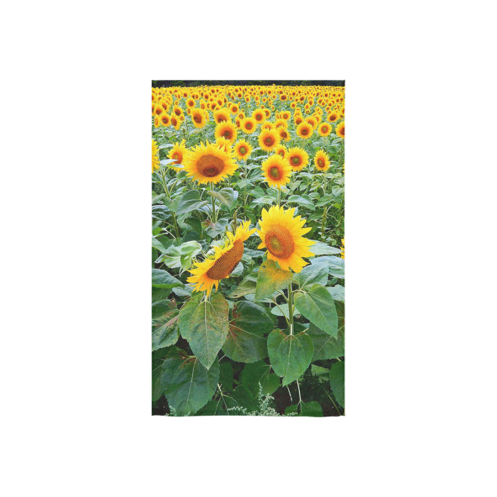 Sunflower Field Custom Towel 16"x28"