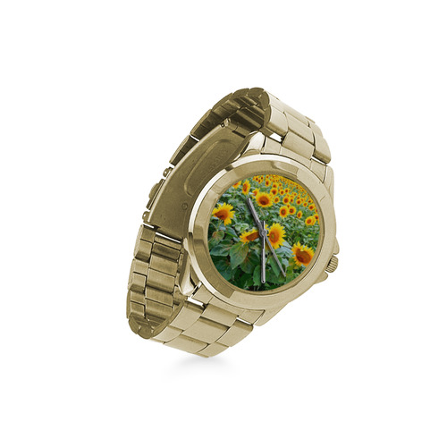 Sunflower Field Custom Gilt Watch(Model 101)