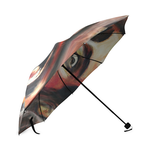 Nic Cage is hot umbrella Foldable Umbrella (Model U01)