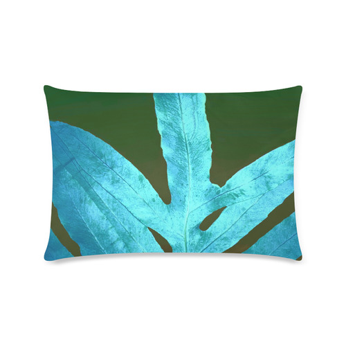caribbean fern Custom Zippered Pillow Case 16"x24"(Twin Sides)