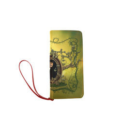 Cute fairy looking in a mirror Women's Clutch Wallet (Model 1637)