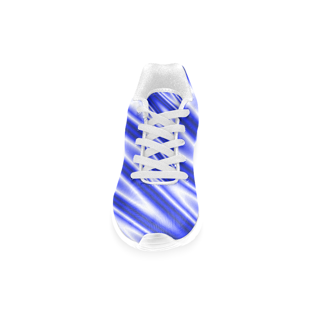 Blue  Zig Zags Women’s Running Shoes (Model 020)