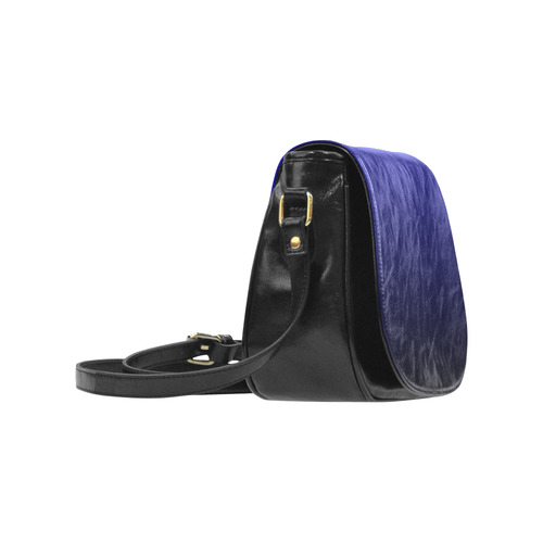 Royal Blue and Black  Ombre Classic Saddle Bag/Small (Model 1648)