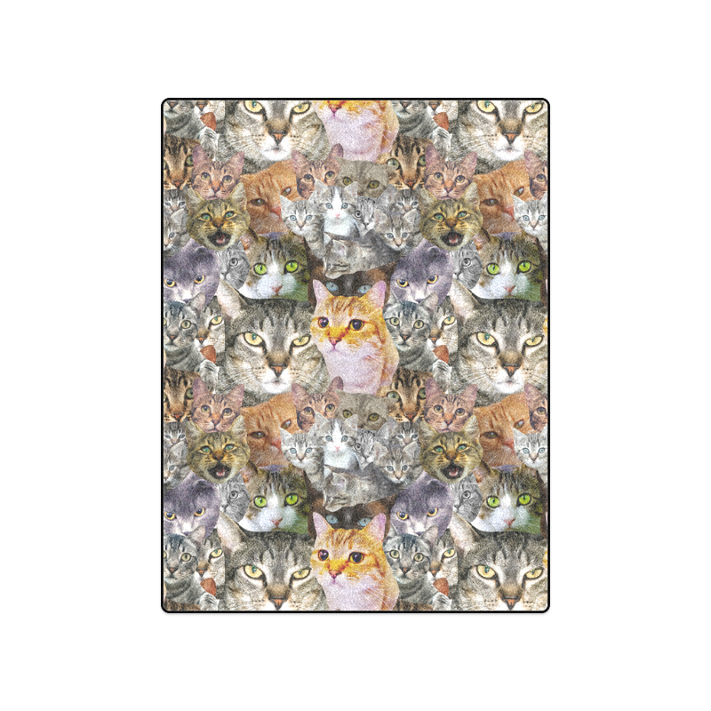 Cat pattern Blanket 50"x60"