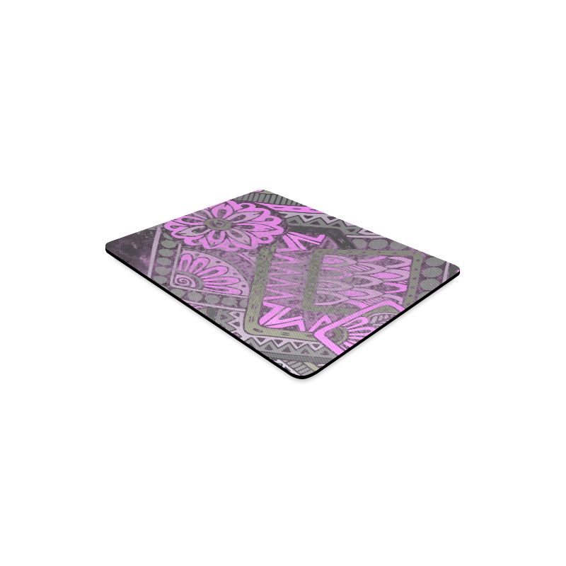 Floral Modern Geometric Grunge Design Rectangle Mousepad