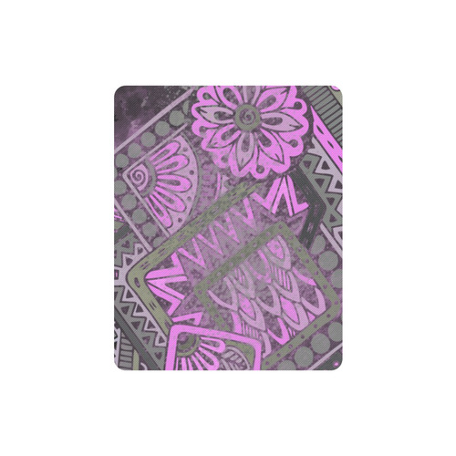 Floral Modern Geometric Grunge Design Rectangle Mousepad