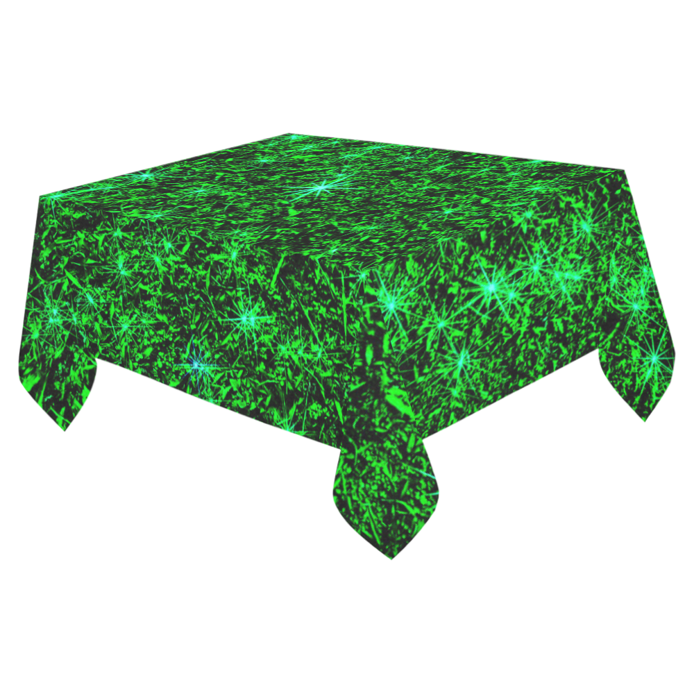 Sparkling Green - Jera Nour Cotton Linen Tablecloth 52"x 70"