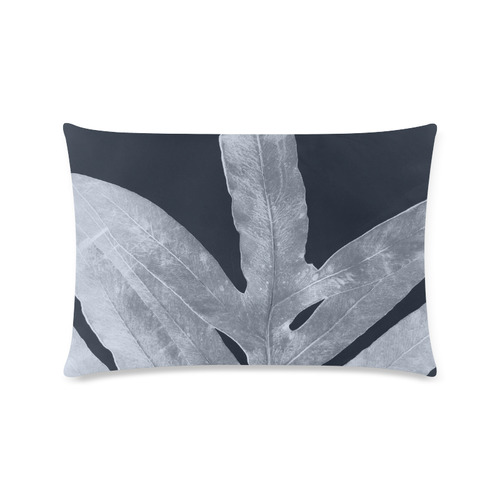 silver grey fern Custom Zippered Pillow Case 16"x24"(Twin Sides)