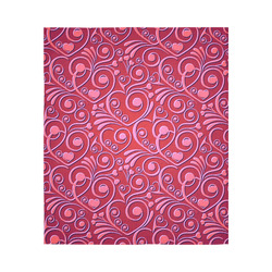 sweet hearts,red Cotton Linen Wall Tapestry 51"x 60"