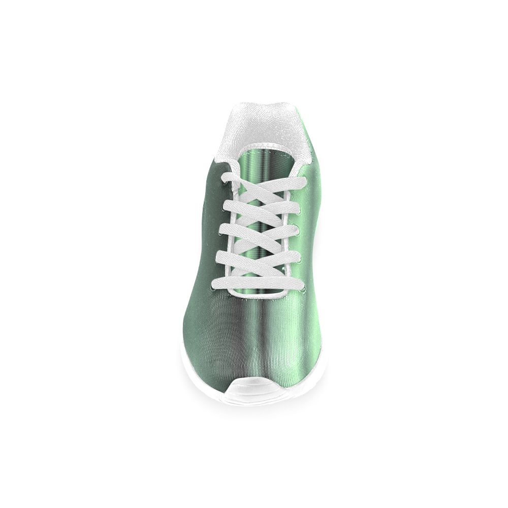 Green Vertical  Stripes Men’s Running Shoes (Model 020)
