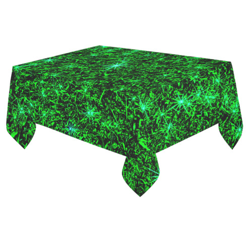 Sparkling Green - Jera Nour Cotton Linen Tablecloth 60"x 84"