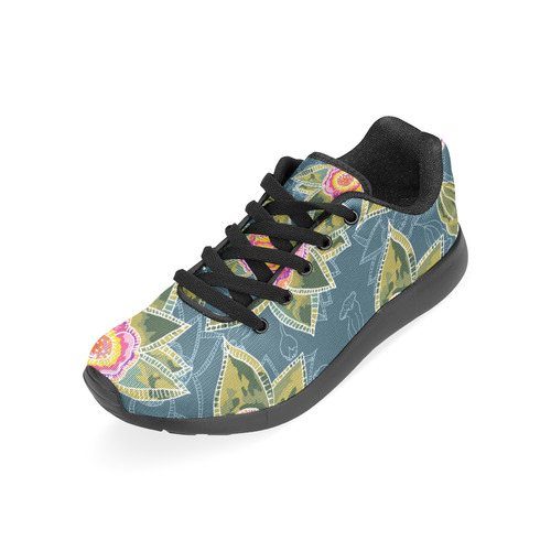 Floral Fantsy Pattern Men’s Running Shoes (Model 020)
