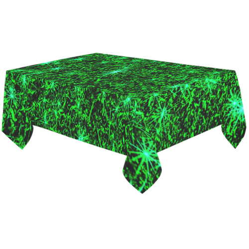 Sparkling Green - Jera Nour Cotton Linen Tablecloth 60"x120"