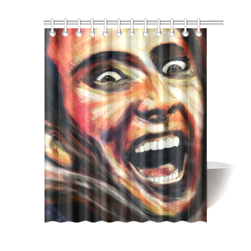 Nic Cage is hot shower Shower Curtain 60"x72"