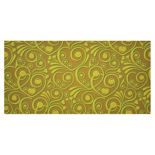 sweet hearts,olive Cotton Linen Tablecloth 60"x120"